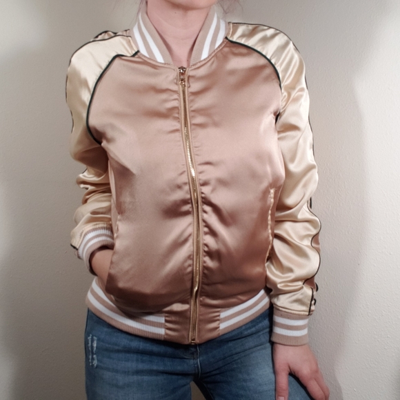 Steve Madden Jackets & Blazers - 💥CLOSING SALE💥 STEVE MADDEN Satin Bomber Jacket